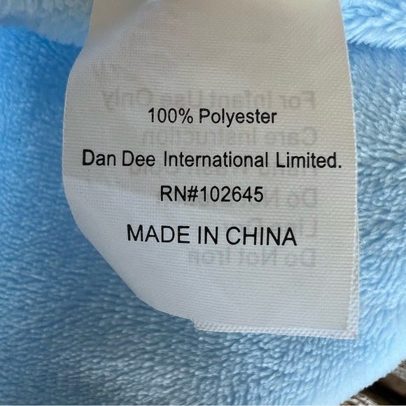 DanDee Bunny Rabbit Plush Lovie Baby Blanket Celebrate Security Soother Rattle - Picture 11 of 11